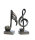 Skulptur Notenschlüssel "Music", 2er Set